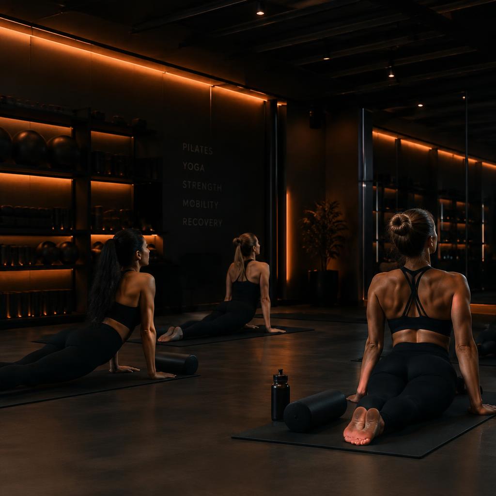 Pilates ve grup dersleri alanı